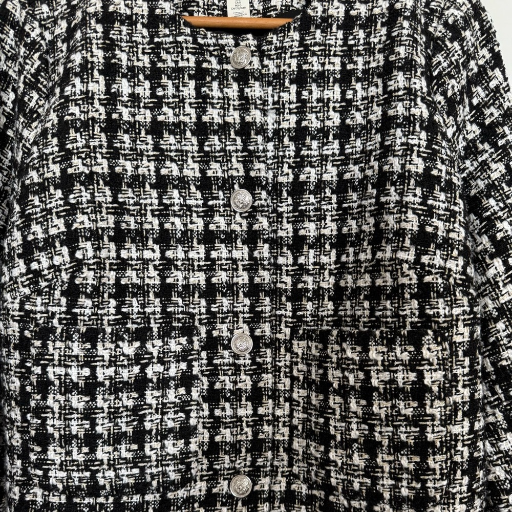 H&M Black and White Checkered Blazer - Picture 5 of 9